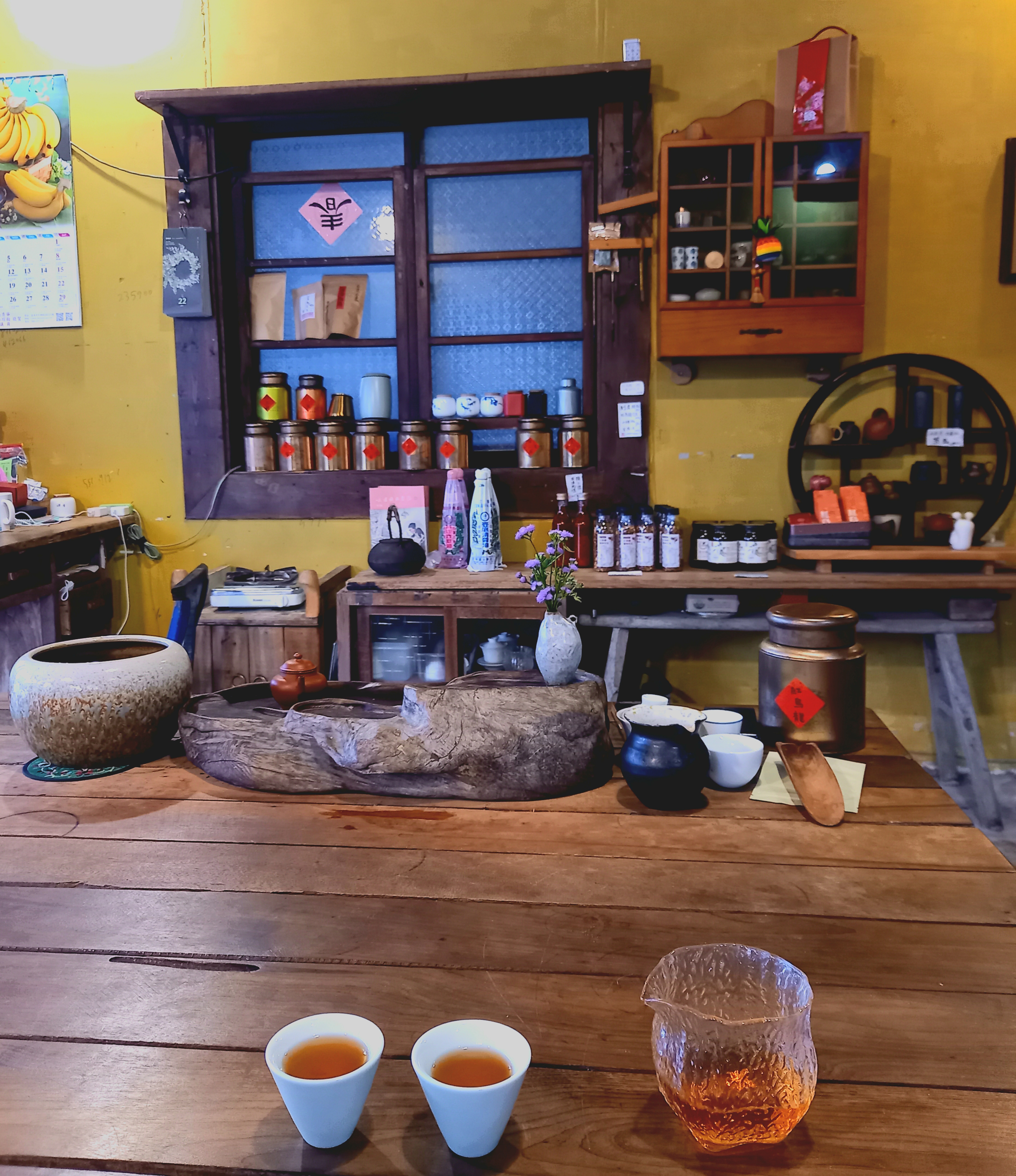 Tea shop set up